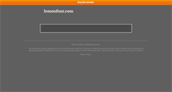 Desktop Screenshot of lemonfont.com