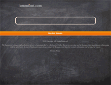 Tablet Screenshot of lemonfont.com